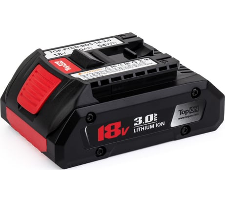Аккумулятор для BOSCH 18V 3.0AH (LI-ION) PN: 2 607 336 170 TopOn TOP-PTGD-BOS-18-3.0