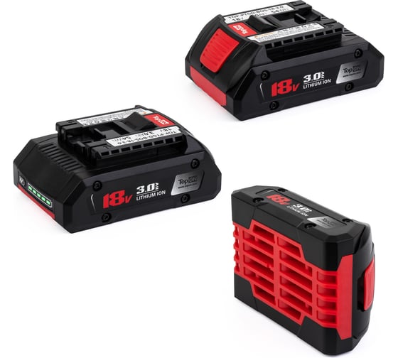 Аккумулятор для BOSCH 18V 3.0AH (LI-ION) PN: 2 607 336 170 TopOn TOP-PTGD-BOS-18-3.0