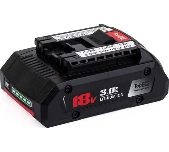 Аккумулятор для BOSCH 18V 3.0AH (LI-ION) PN: 2 607 336 170 TopOn TOP-PTGD-BOS-18-3.0