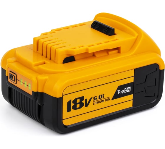 Аккумулятор для DEWALT 18V 5.0AH (LI-ION) PN: DCB184 TopOn TOP-PTGD-DEW-18-5.0
