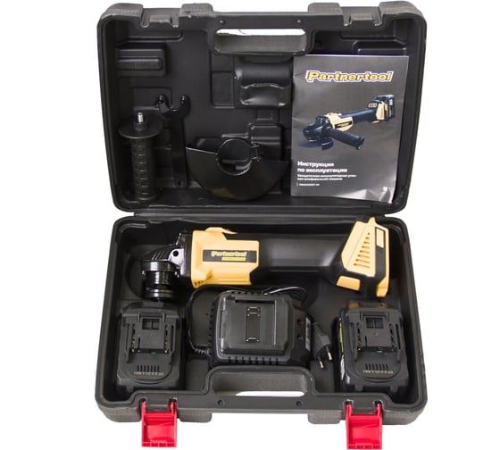 Бесщеточная аккумуляторная угловая шлифовальная машина PARTNERTOOL PBAG125SET-20