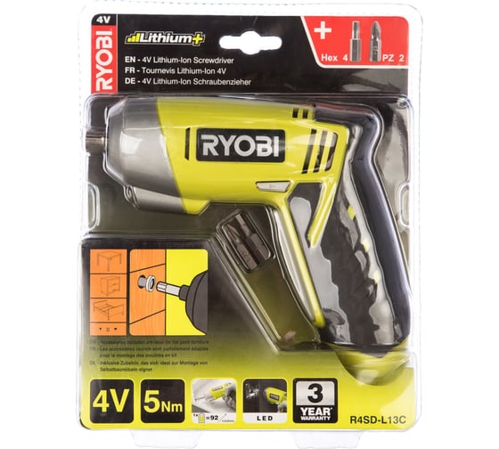 Отвертка Ryobi R4SD-L13C 5133001961