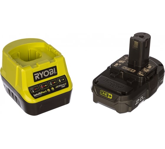 Набор Ryobi ONE+ RC18120-120 5133003368 аккумулятор (18 В; 2.0 А*ч; Li-Ion) и зарядное устройство RC18120