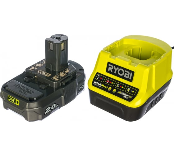 Набор Ryobi ONE+ RC18120-120 5133003368 аккумулятор (18 В; 2.0 А*ч; Li-Ion) и зарядное устройство RC18120
