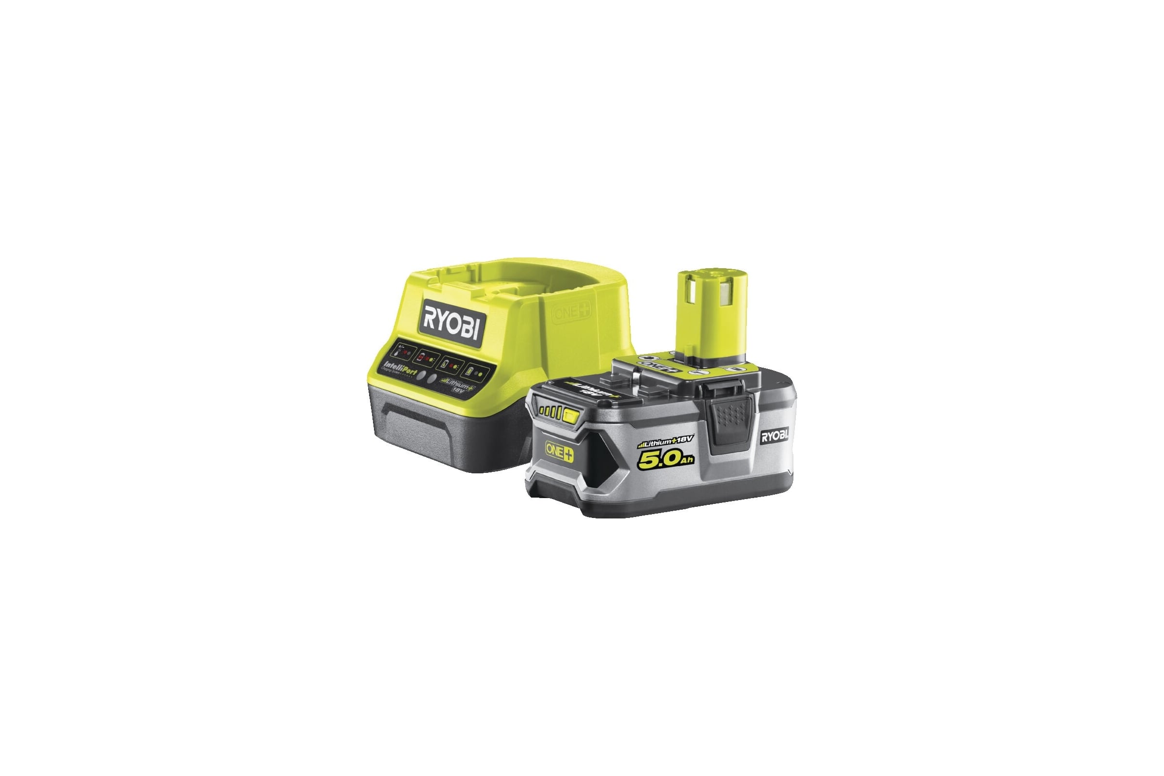 НаборRyobiONE+RC18120-1505133003366аккумулятор(18В;5.0А*ч;Li-Ion)изарядноеустройствоRC18120