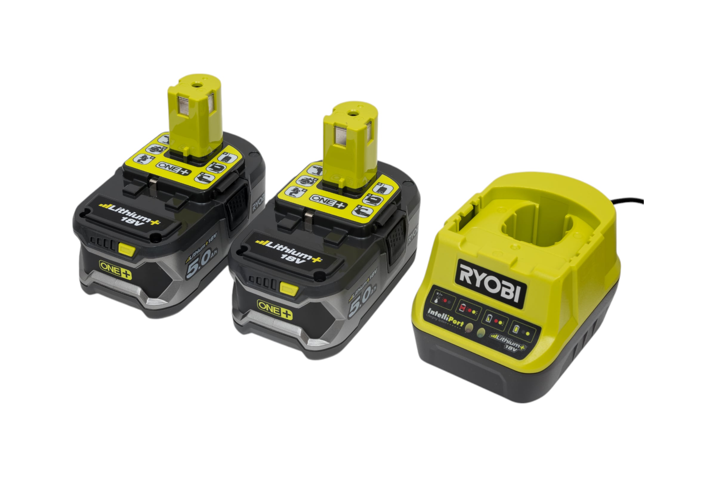 НаборRyobiONE+RC18120-2505133003364аккумулятор(18В;5.0А*ч;Li-Ion)2шт.изарядноеустройствоRC18120