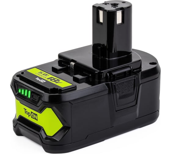 Аккумулятор для RYOBI 18V 5.0AH (LI-ION) PN: RB18L50 TopOn TOP-PTGD-RY-18-5.0