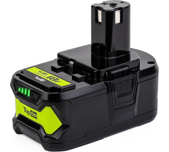 Аккумулятор для RYOBI 18V 4.0AH (LI-ION) PN: RB18L40 TopOn TOP-PTGD-RY-18-4.0