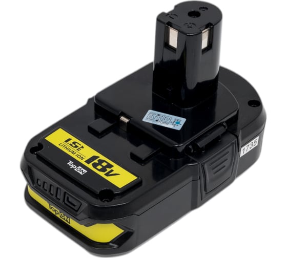 Аккумулятор для RYOBI 18V 1.5AH (LI-ION) PN: RB18L15 TopOn TOP-PTGD-RY-18-1.5