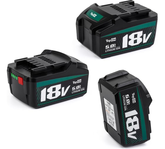Аккумулятор для METABO 18V 5.0AH (LI-ION) PN: 625592000 TopOn TOP-PTGD-MET-18-5.0
