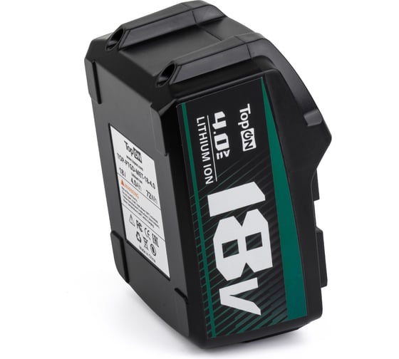 Аккумулятор 18V 4.0AH (LI-ION) PN: 625591000 TopOn TOP-PTGD-MET-18-4.0