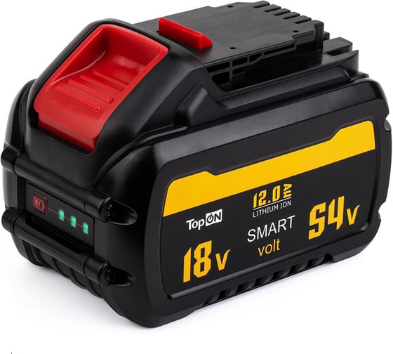 Аккумулятор для DEWALT XR FLEX VOLT 54V 12.0AH (LI-ION) TopOn TOP-DE-DCB548