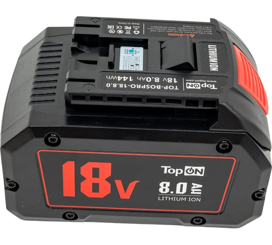 Аккумулятор для BOSCH PROCORE 18V 8.0AH (LI-ION) TopOn TOP-BOSPRO-18.8.0 - выгодная цена, отзывы, характеристики, фото - купить в Москве и РФ