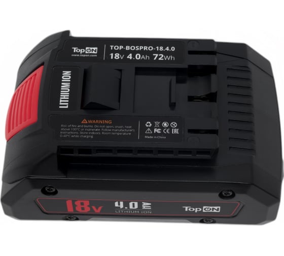 Аккумулятор для BOSCH PROCORE 18V 4.0AH (LI-ION) TopOn TOP-BOSPRO-18.4.0