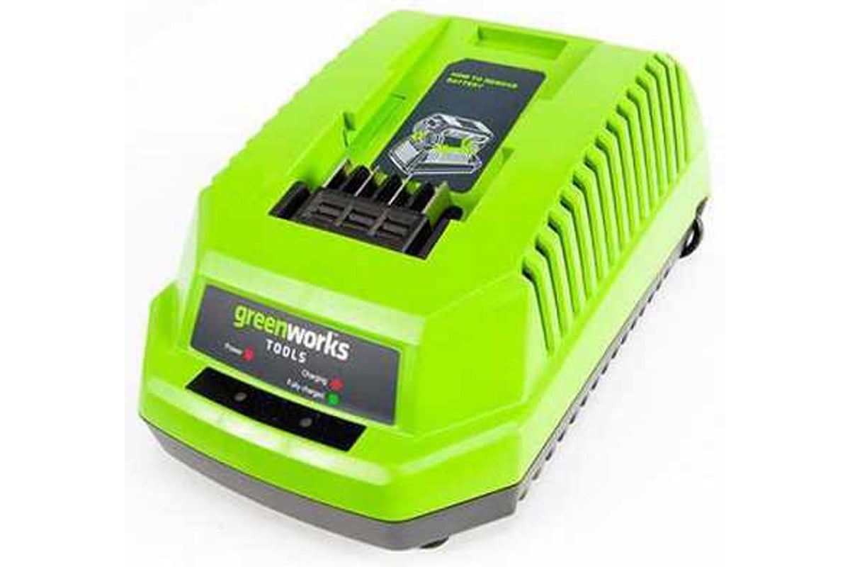 Зарядное устройство greenworks. Зарядное устройство GREENWORKS g40c 2904607 40 в. Аккумулятор GREENWORKS g24b4. Зарядное устройство GREENWORKS 40v. Зарядное устройство g-Max 40v GREENWORKS g40c.