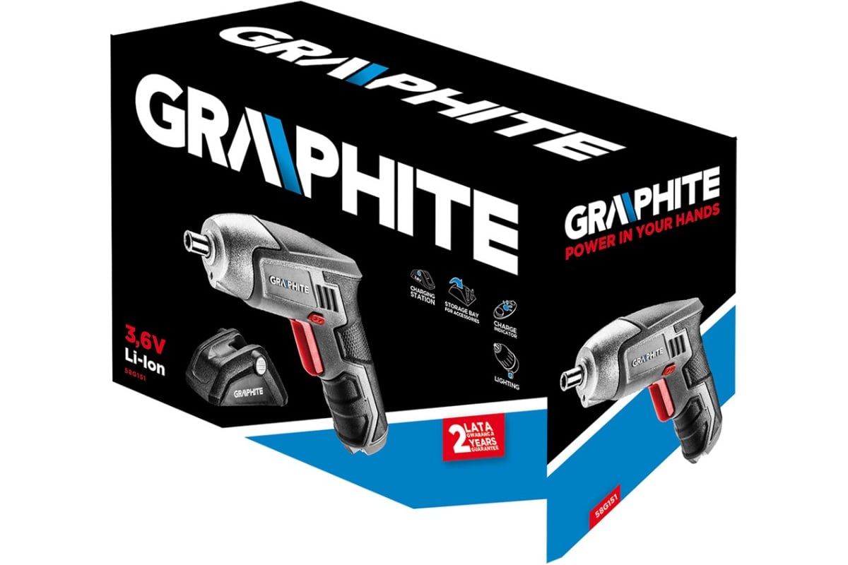 Аккумуляторная отвертка GRAPHITE 58G151 - выгодная цена, отзывы .