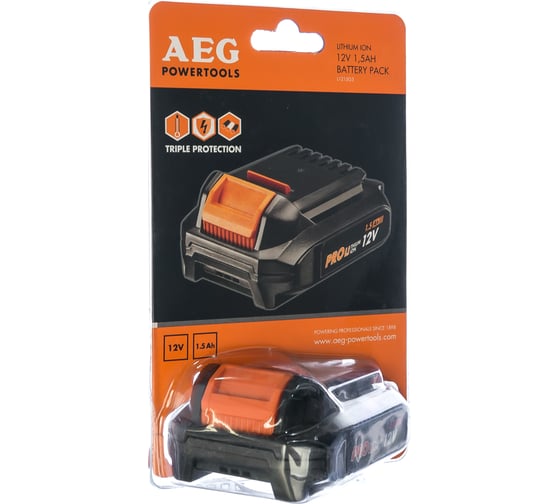 Аккумулятор L1215G3 (12 В; 1.5 А*ч; Li-Ion) AEG 4932451094