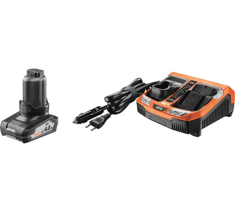 Аккумулятор L1240 (12 В; 4.0 А*ч; Li-ion) + зарядное устройство BLK1218 + сумка AEG SETL1240BLK 4932451628