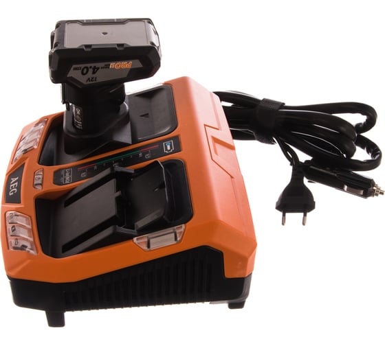 Аккумулятор L1240 (12 В; 4.0 А*ч; Li-ion) + зарядное устройство BLK1218 + сумка AEG SETL1240BLK 4932451628