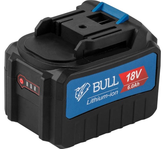 Аккумулятор AK 6001 18 В, 6 А*ч, Li-Ion BULL 0329178