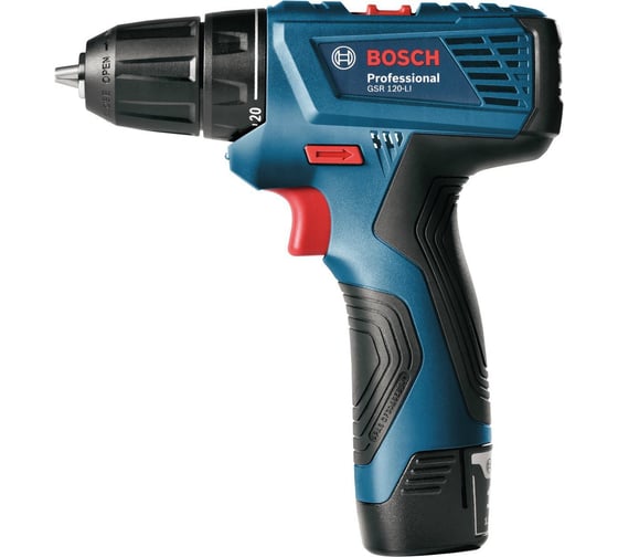 Набор: шуруповерт Bosch GSR 120-LI и фонарь GLI 12V-300 LI 0.601.9F7.005