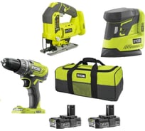 Набор инструментов Ryobi ONE+ R18DDJSPS-220S 5133003812