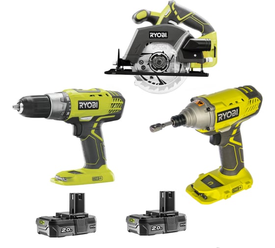 Набор инструментов Ryobi ONE+ R18DDIDCSP-220S 5133003813 1