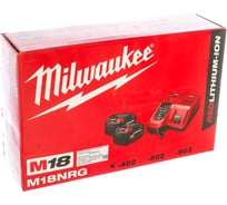 Энергокомплект M18 NRG-402 (Li-Ion, 4 Ач) Milwaukee 4933459215