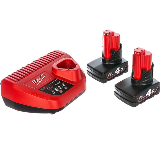 Энергокомплект M12 NRG-402 Li-Ion 4Ач Milwaukee 4933459211 1