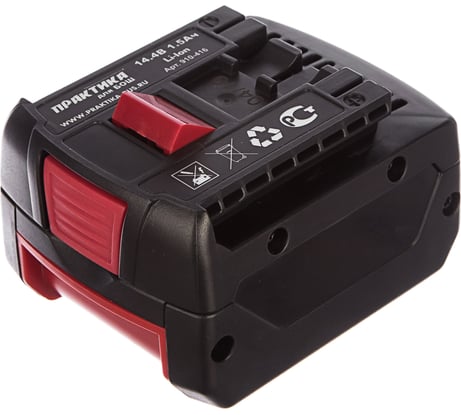 Аккумулятор для BOSCH 14.4 В, 1.5 Ач, Li-ION, блистер ПРАКТИКА 910-416
