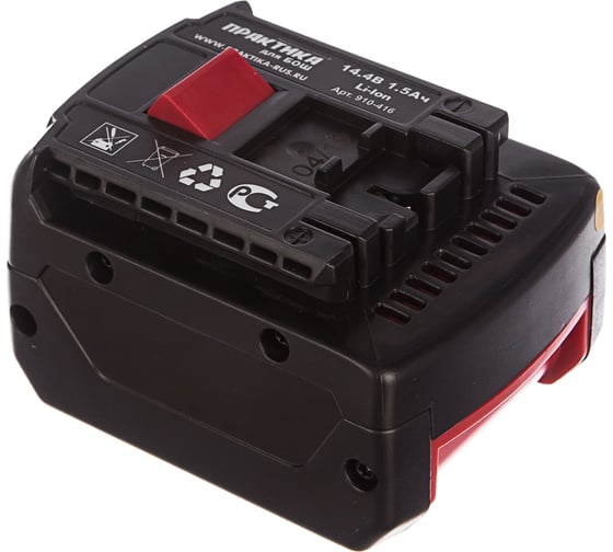 Аккумулятор для BOSCH 14.4 В, 1.5 Ач, Li-ION, блистер ПРАКТИКА 910-416