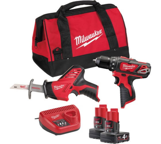 Набор Milwaukee М12 ВPP2В-402В 4933441230 1