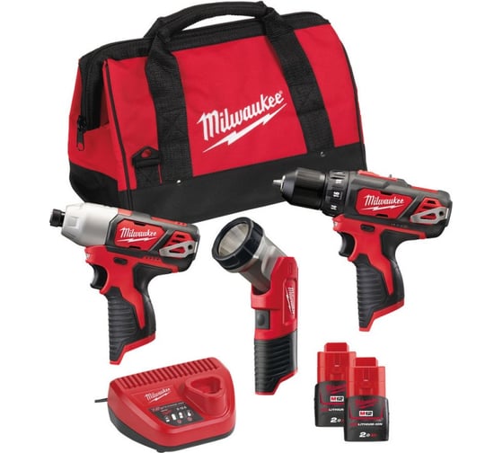 Набор Milwaukee М12 ВPP3А-202В 4933441225 1