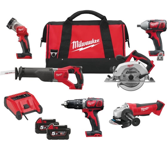 Набор Milwaukee M18 PP6B-502B 4933451038 1