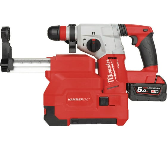 Аккумуляторный перфоратор с системой пылеудаления Milwaukee M18 CHXDE-502C FUEL 4933448185 1