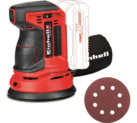Аккумуляторная эксцентриковая шлифмашина Einhell PXC TE-RS 18 Li-Solo 4462010
