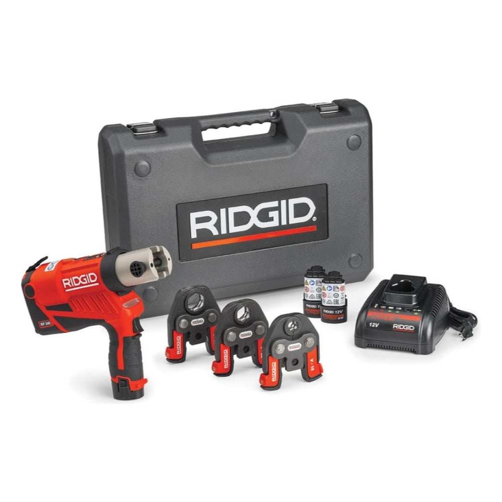 Садовый аккумуляторный инструмент Ridgid. Аккумуляторный пресс для труб.