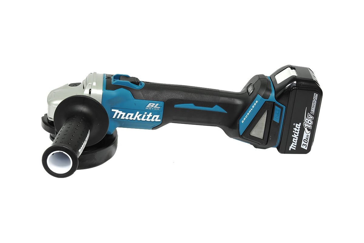 Аккумуляторная угловая шлифовальная машина Makita LXT DGA504RF - выгодная  цена, отзывы, характеристики, 3 видео, фото - купить в Москве и РФ