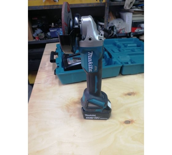 Аккумуляторная угловая шлифовальная машина Makita LXT DGA504RF ...