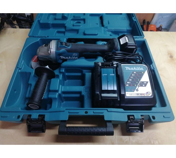 Аккумуляторная угловая шлифовальная машина Makita LXT DGA504RF ...