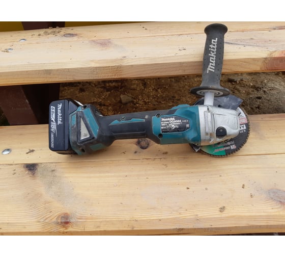 Аккумуляторная угловая шлифовальная машина Makita LXT DGA504RF ...