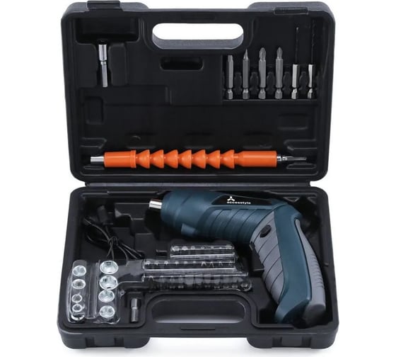 Аккумуляторная отвертка Accesstyle в кейсе с набором аксессуаров BSC-A/36-1300/FPCS