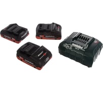 Набор Basic-Set (3 аккумулятора LiHD 4.0 Ач/18В+зарядное устройство ASC30-36) Metabo 685132000