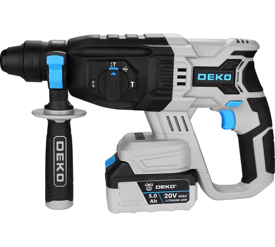 Аккумуляторный перфоратор DEKO DKCH20FU-Li, 20В, 1x5.0Ач 063-4418