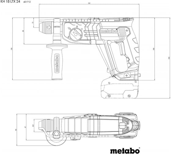 Аккумуляторный перфоратор Metabo KH 18 LTX 24, без АКК и ЗУ 601712850