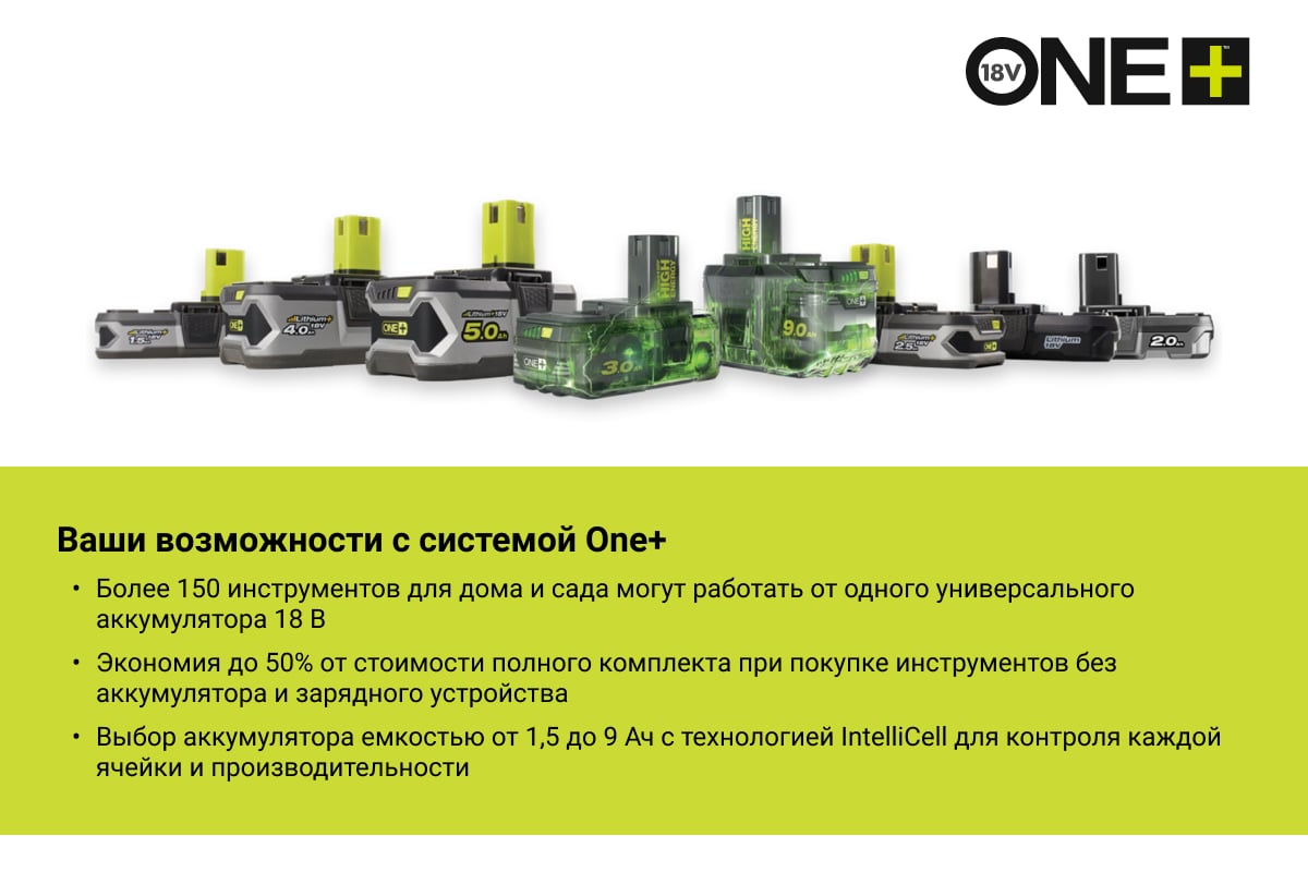  гвоздезабиватель Ryobi ONE+ R18N18G-120S 5133003860 .