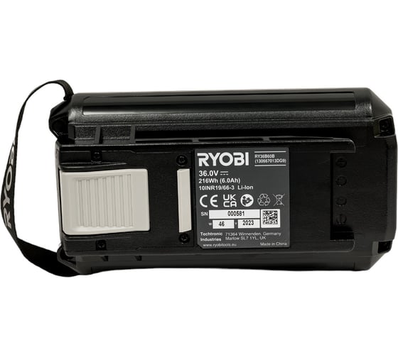 Аккумулятор RY36B60B 36 В, 6 А*ч Ryobi 5133005912