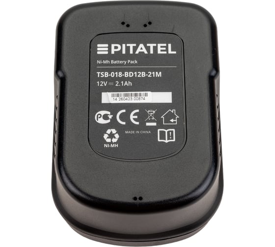 Аккумуляторная батарея для BLACK&DECKER (2.1 Ач, 12 В, Ni-Mh) Pitatel TSB-018-BD12B-21M