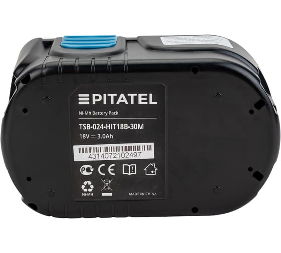 Аккумуляторная батарея для HITACHI (3 Ач, 18 В, Ni-Mh) Pitatel TSB-024-HIT18B-30M