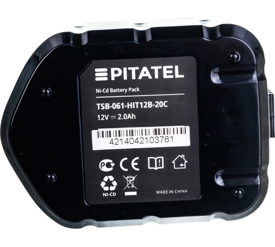 Аккумуляторная батарея для HITACHI (2 Ач, 12 В, Ni-Cd) Pitatel TSB-061-HIT12B-20C